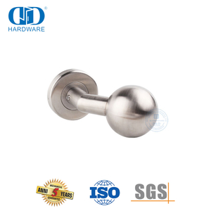 Apartment Building Hardware Orbicular Ball Knob Lever Door Handle-DDTH032-SSS
