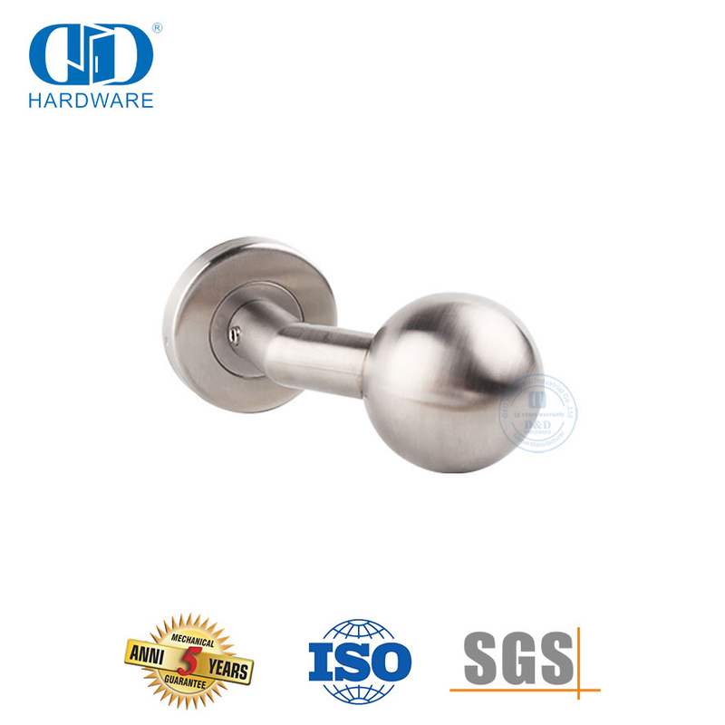 Apartment Building Hardware Orbicular Ball Knob Lever Door Handle-DDTH032-SSS