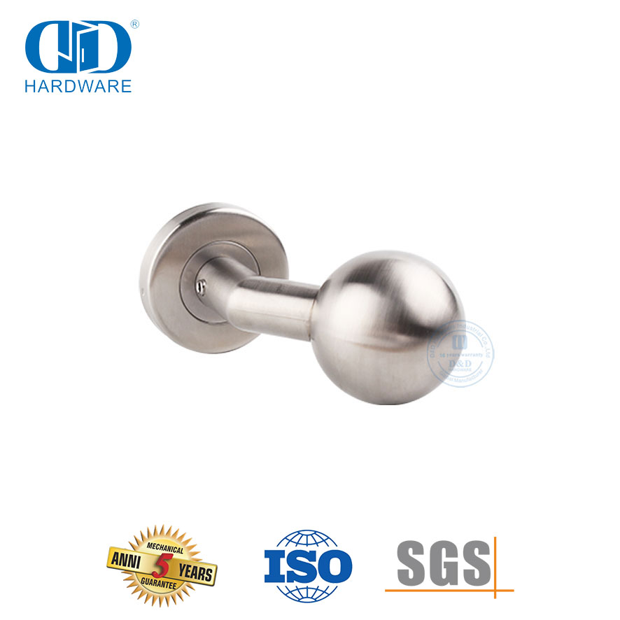 Apartment Building Hardware Orbicular Ball Knob Lever Door Handle-DDTH032-SSS