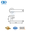 Round Rosette Stainless Steel Types of Door Handle for House-DDTH039-SSS