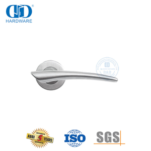 Stainless Steel Europe Type Privacy Solid Lever Internal Door Handle-DDSH043-SSS