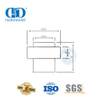 Residential Building Metal Door Accessories Unique Cylindrical Floor Door Stopper-DDDS007-SSS