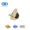 Solid Brass Polished Golden Floor Mounted Door Stop Round Rubber Door Stop-DDDS005-PB