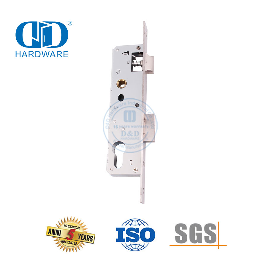 SUS 304 Entrance Door Hardware Accessories Euro Narrow Door Lock-DDML021-3085