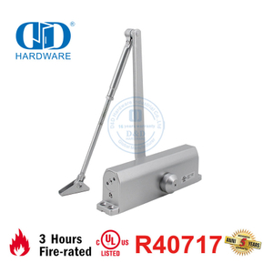 Satin Finish Aluminum Alloy UL ANSI Certification Hardware Door Closer-DDDC021BC-SSS