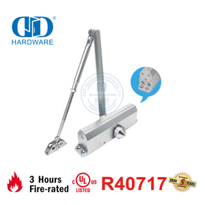 UL 10C 3 Hours Fire Rated Cast Aluminum Housing Door Closer-DDDC020BC