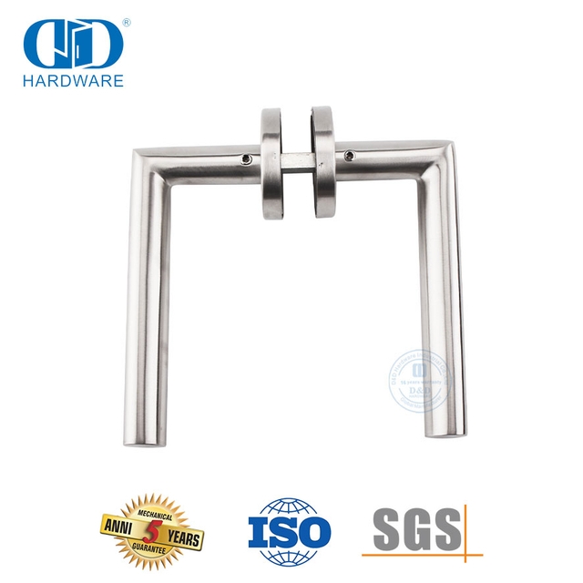 Stainless Steel Modern New Design Oval Tubular Lever Door Handles-DDTH026-SSS