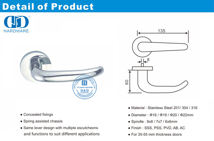 Hollow Tube Door Handle