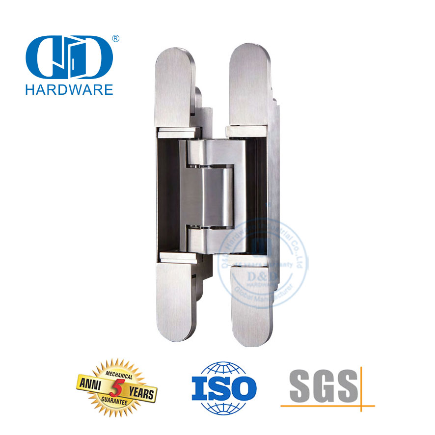 SUS304 Vertical Adjustment External Door Concealed Hinge