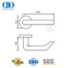 Easy Installation Steel Door Hardware Stainless Steel Solid Lever Handle-DDSH028-SSS