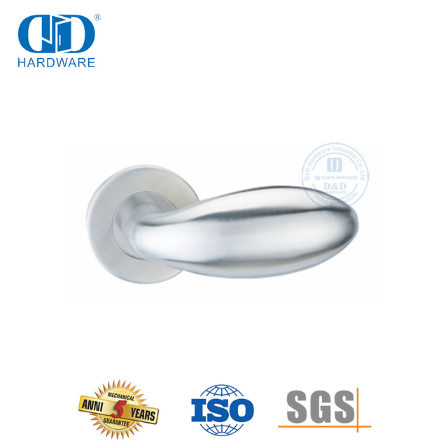 Precision Casting Stainless Steel Short Type Solid Lever Handle-DDSH030-SSS