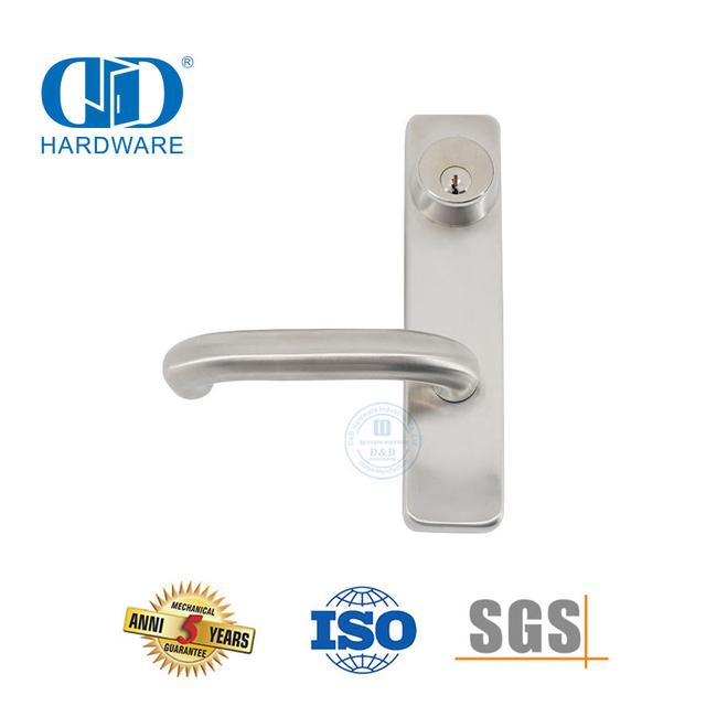 Stainless Steel 304 Good Quality Escutcheon Lever Trim for Commercial Door-DDPD014-SSS