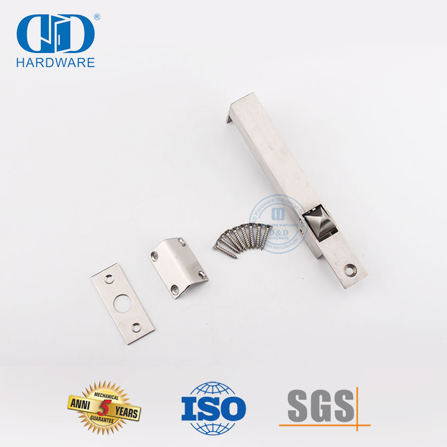 Satin Stainless Steel Sideways Automatic Type Flush Door Bolt-DDDB023-SSS