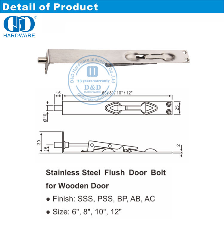 Flush Latch Bolt