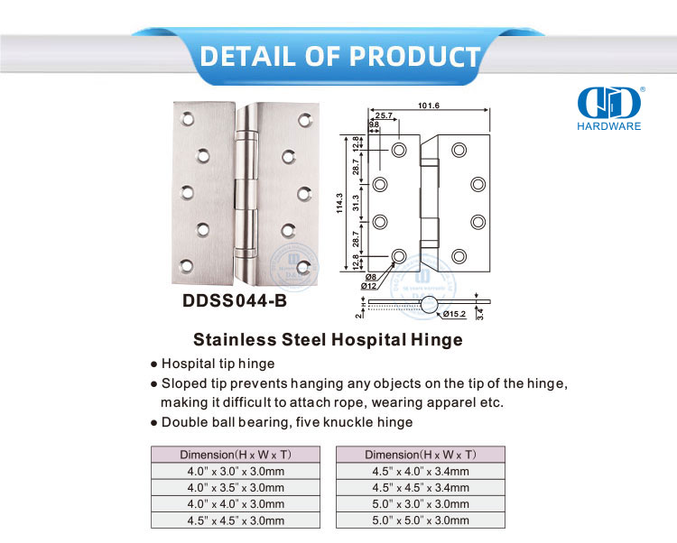 Hospital Project Door Hinge