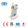 Polished Brass Mirror Golden Fire Rated Mortise Lock for Commercial Building-DDML026-4585-PB