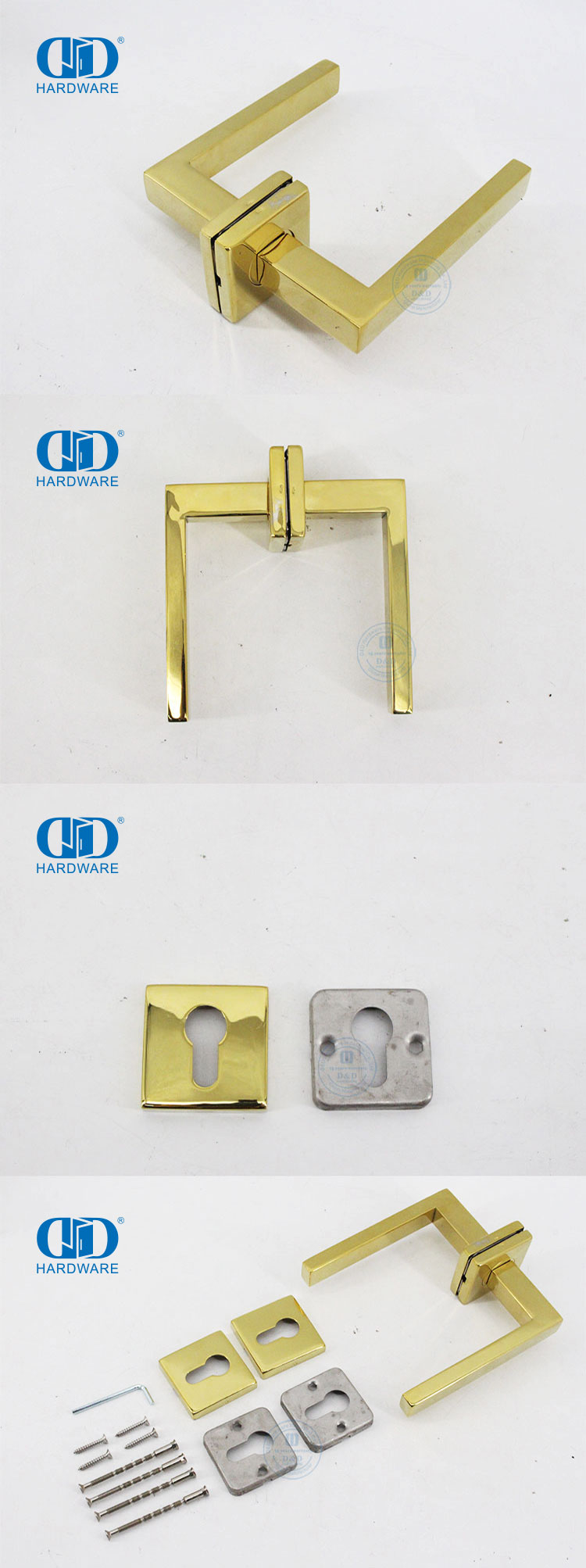 Polished Brass Door Handle