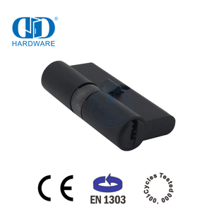 Euro Standard Matt Black Double Open Cylinder for Commercial Building-DDLC003-65mm-MB