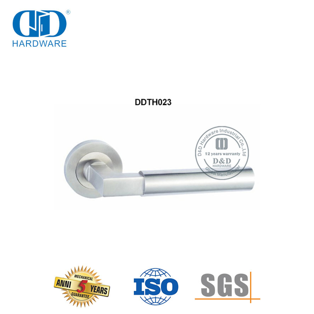 Modern Sustainable Durable Stainless Steel Simple Style Lever Door Handles-DDTH023-SSS