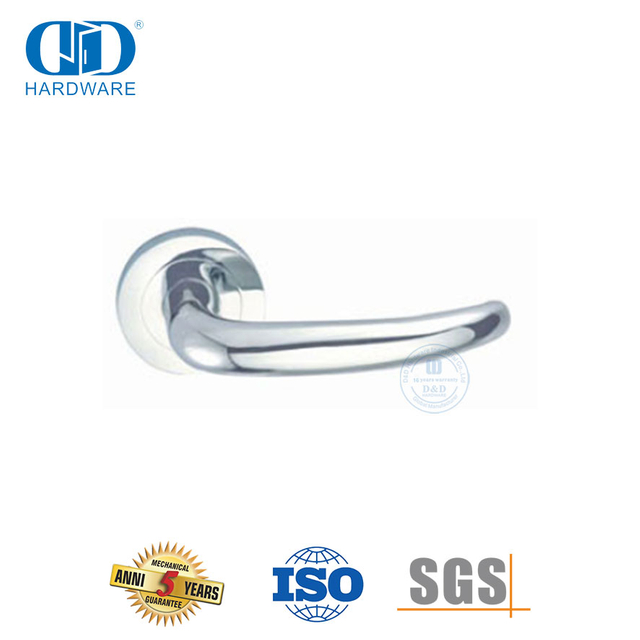 Stainless Steel Lever Handle Hollow Tube Entry Front Door Handle-DDTH033-SSS