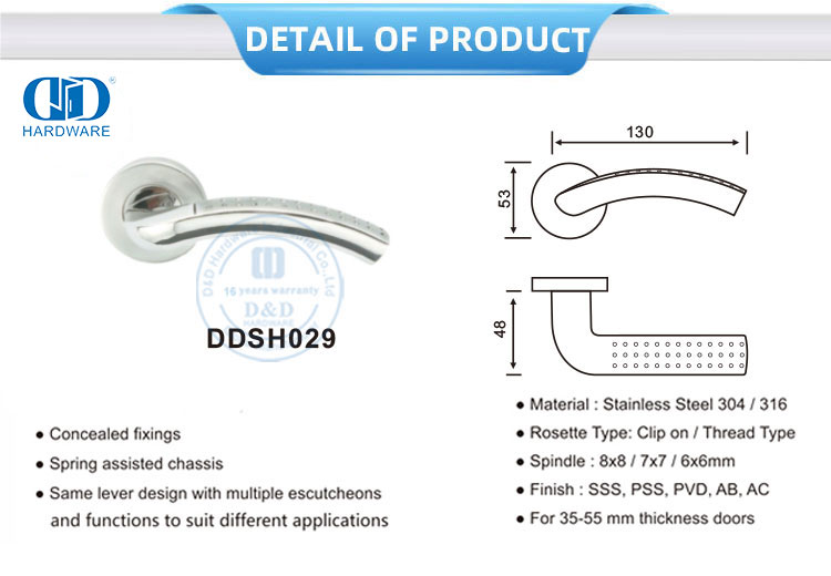 Anti Slip Lever Handle