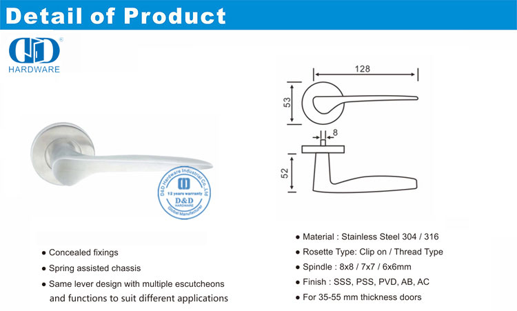 Contemporary Lever Handle