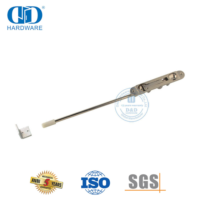 Zinc Alloy Adjustable Round Corner Flush Bolt for Metal Door-DDDB018-B-SN