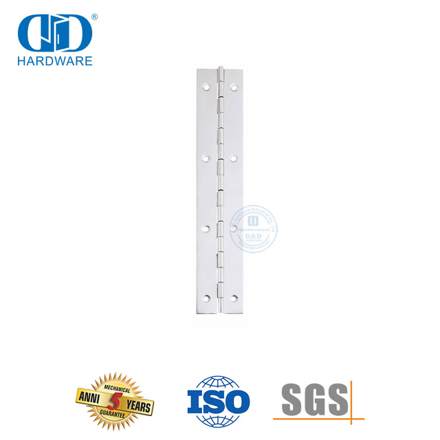 Stainless Steel Full Mortise Hinge Continuous Piano Hinge for Heavy Duty Door-DDSS050