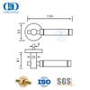 Stainless Steel Precision Casting Cylindric Shape Solid Lever Handle-DDSH034-SSS