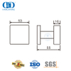 Stainless Steel 304 Sqaure Shape Knob Type Lever Handle for Front Door-DDTH030-SSS