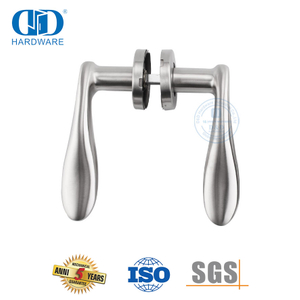 Stainless Steel Pipe Inner Wooden Door Handle Suitable for Stadium-DDSH025-SSS