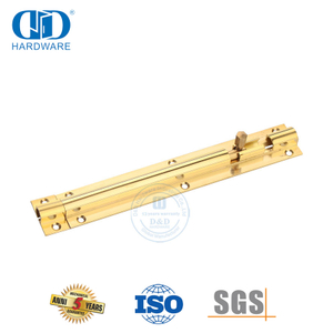 Polished Brass Mirror Golden Door Safety Hardware Barrel Tower Bolt-DDDB016-PB