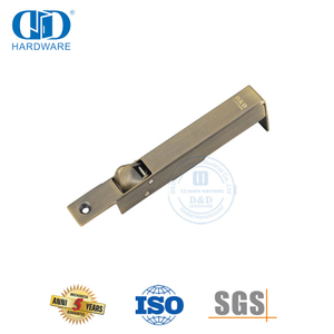 Antique Brass Stainless Steel Sinistral Automatic Flush Bolt for Passage Door-DDDB023-AB