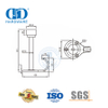 Industrial Commercial Black Rubber Door Stop Clothes Hook for Restroom-DDDS017-SSS