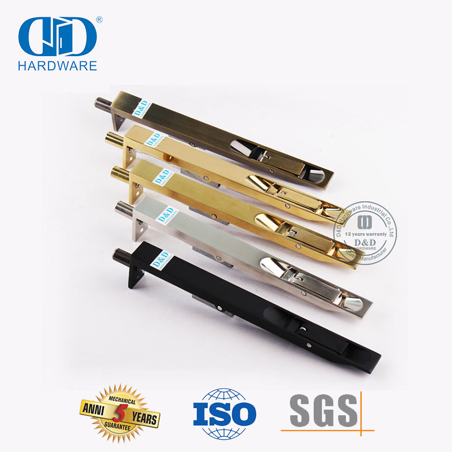 Stainless Steel 304 Metal Door Hardware Flush Extension Rod Bolt-DDDB011-SSS