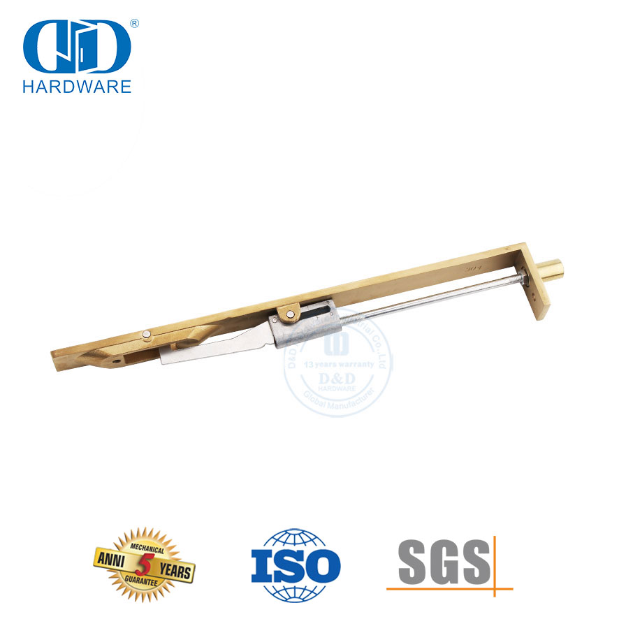 Solid Brass L Shape Flush Bolt for Timber Door-DDDB004-SB