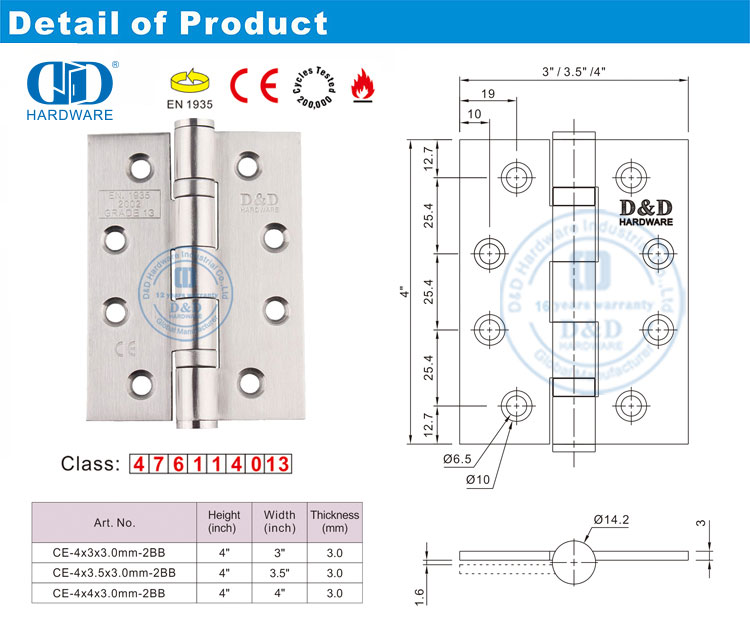 stainless steel door hinges 4 inch