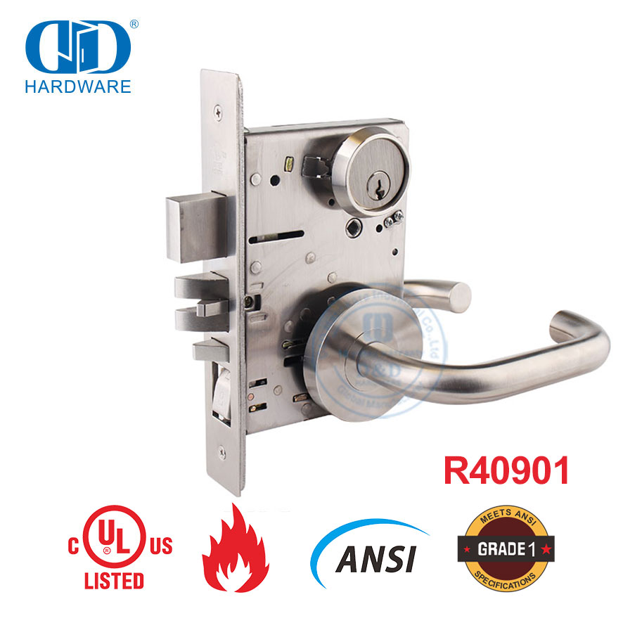 Solid Brass Amercian Style Door Lock Cylinder Interchangeable Core Housing-DDLC016-29mm-SN