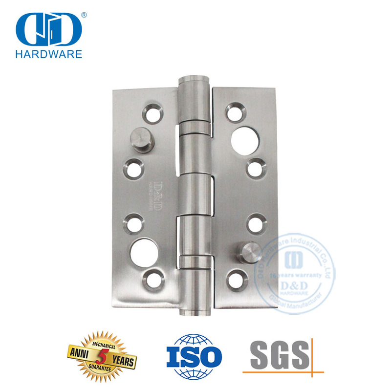 Main Door Hardware Stainless Steel Five Knuckle Double Security Hinge-DDSS014