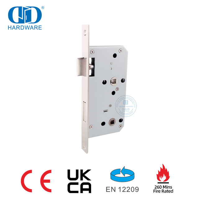 CE Certification High Safety Fire Rated Bathroom Toilet Door Lock-DDML012-5578-SSS