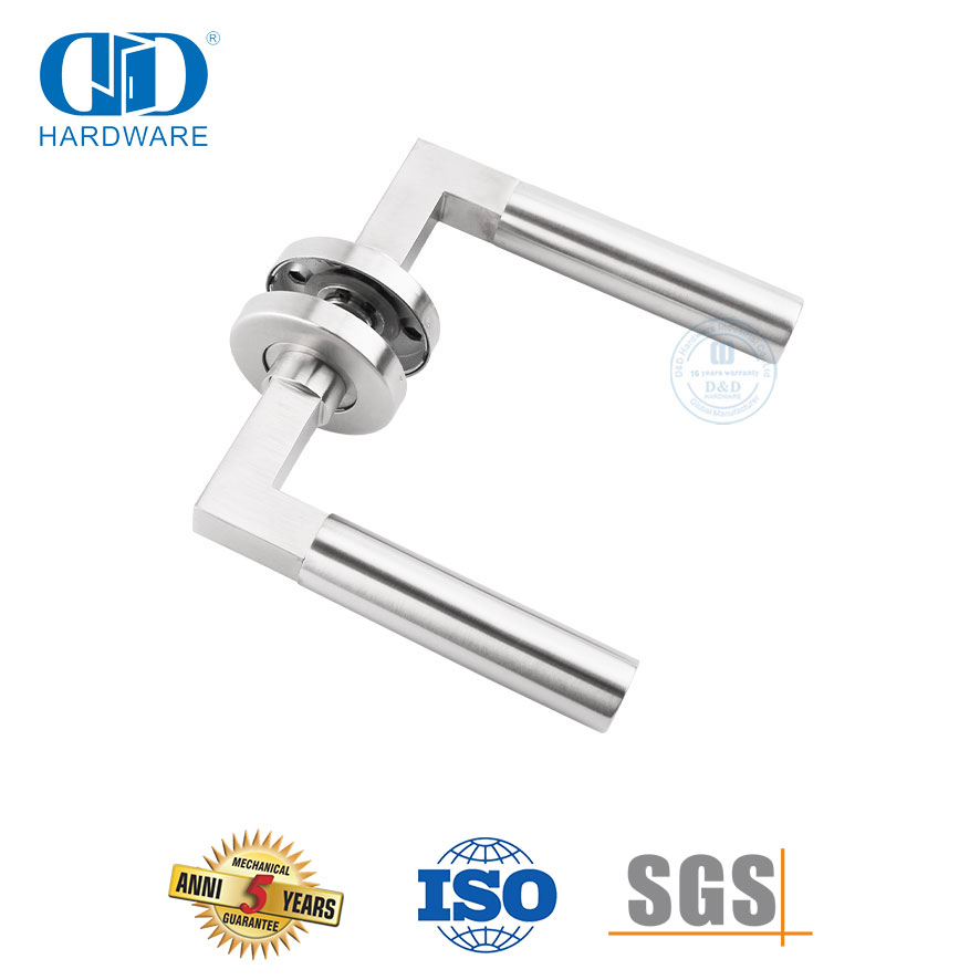 Modern Sustainable Durable Stainless Steel Simple Style Lever Door Handles-DDTH023-SSS