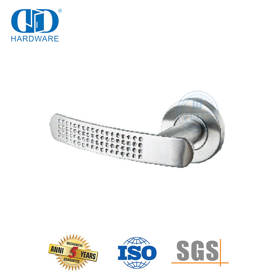 Simple Modern Stainless Steel Solid Lever Handle with Pits for Anti-Slip-DDSH051-SSS