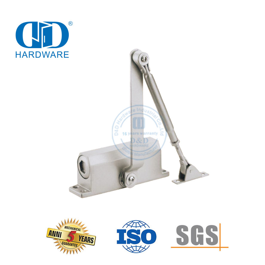 High Quality Hardware Two Adjustable Speed Strong Spring Door Closer-DDDC001