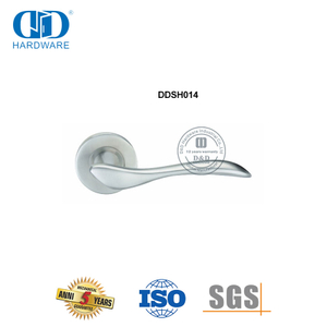 Solid Stainless Steel Lever Type Precision Cast Door Handle-DDSH014-SSS