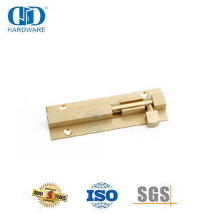 Satin Brass Sliding Door Barrel Bolt Flush Latch Bolt-DDDB016-SB
