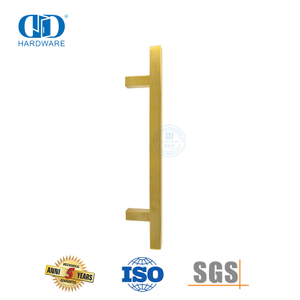 2024 New Product Vintage Satin Brass Stainless Steel Barn Sliding Door Long Handle-DDPH033-SB