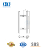 Round Tube Ladder Style Front Door Stainless Steel Pull Handles for Wooden And Glass Door-DDPH037