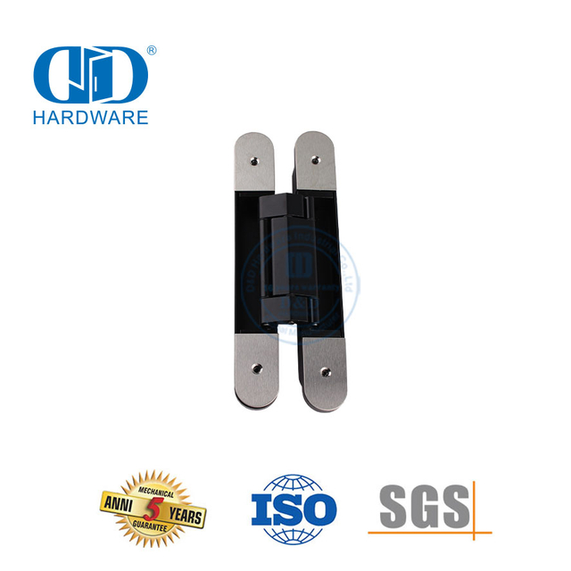 Manufacturer Zinc Alloy 3D Concealed Hidden Adjusting 180 Degree Heavy Duty Soft Closing Commercial Hotel School Hinge-DDCH008-G120