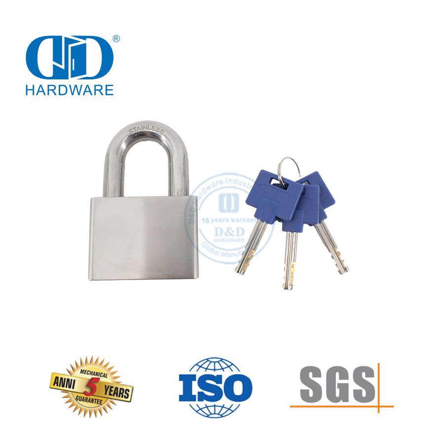 Universal Anti-Theft Stainless Steel Master Key Uncuttable Portable Cabinet Home Hardware Storage Room Door Lock Padlock-DDPL002-60mm