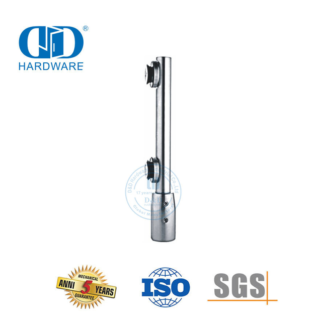Stainless Steel Glass Door Pivot Bottom Pivot Pole Short For Floor Spring Connections -DDGP004